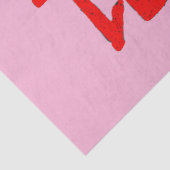 Kanji Behandel rood roze tissuepapier (Detail)