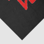 Kanji Behandel rood zwart tissuepapier (Detail)