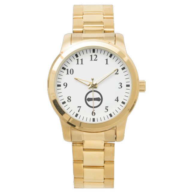 Kanji cijfer één in cirkel horloge (Voorkant)
