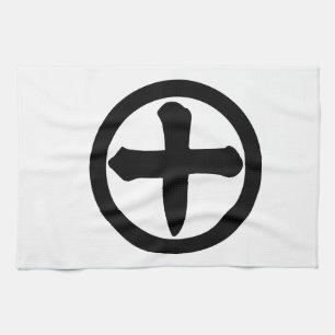Kanji cijfer tien in cirkel theedoek