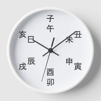 Kanji Clock - Chinese Zodiac - Time of the Day