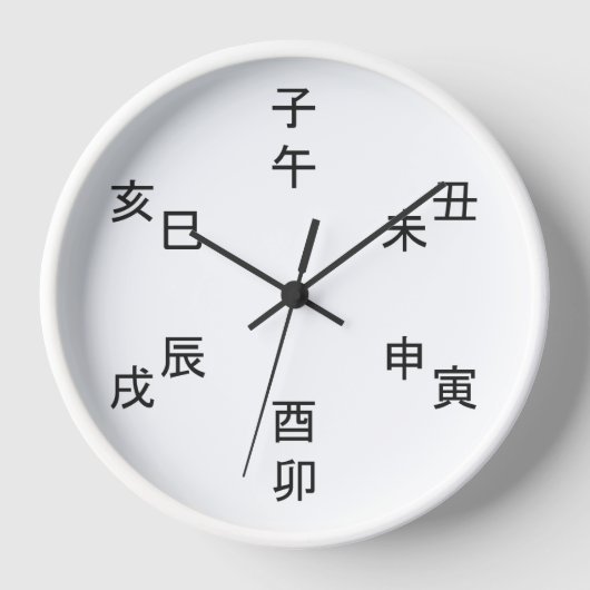 Kanji Clock - Chinese Zodiac - Time of the Day (Voorkant)