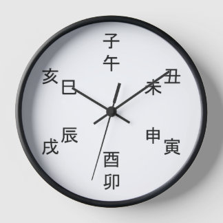 Kanji Clock - Chinese Zodiac - Time of the Day