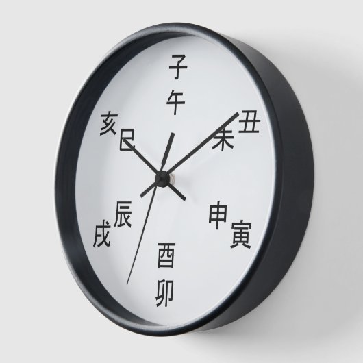 Kanji Clock - Chinese Zodiac - Time of the Day (Hoek)