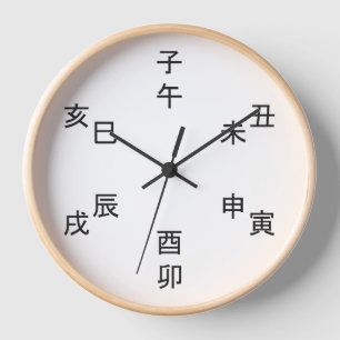 Kanji Clock - Chinese Zodiac - Time of the Day