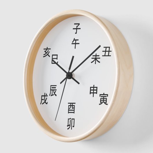 Kanji Clock - Chinese Zodiac - Time of the Day (Hoek)