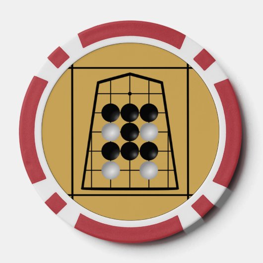 Kanji Clock Poker Chips (Achterkant)