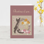 Kanji de Bloem "het Denken van het Ontwerp van u…" Kaart (Gele Bloem)