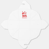 Kanji Delicious rood wit uitpakken doos Bedankdoosjes (Ongevouwen)