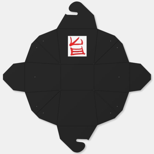 Kanji Delicious rood wit zwart haal uit doos Bedankdoosjes (Ongevouwen)