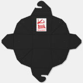 Kanji Delicious rood wit zwart haal uit doos Bedankdoosjes (Ongevouwen)