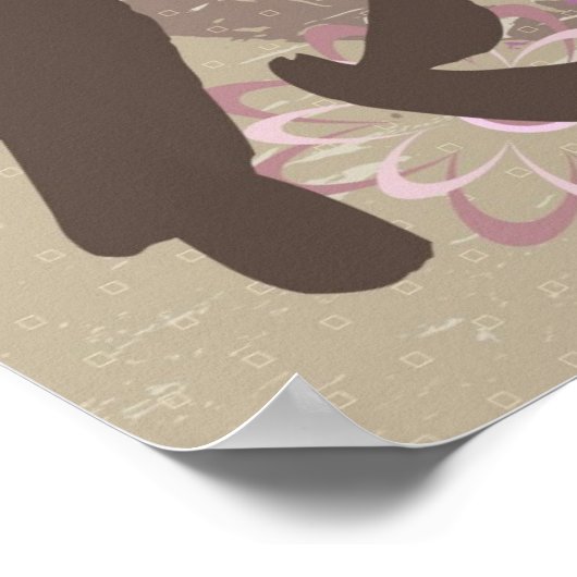 Kanji Design Flower Poster & Prints (Hoek)