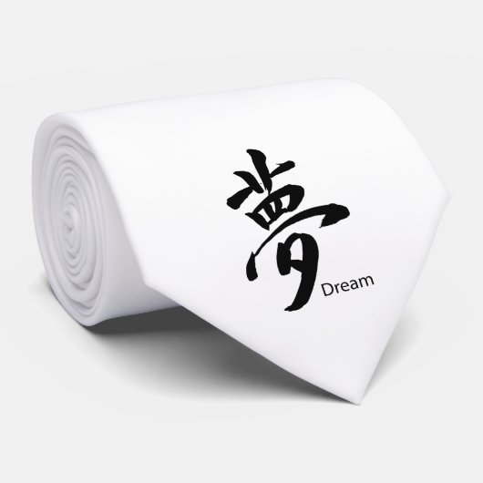 Kanji Dream Symbol Stropdas (Opgerold)