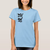 [Kanji] football team (zwarte letters) T-shirt (Voorkant)