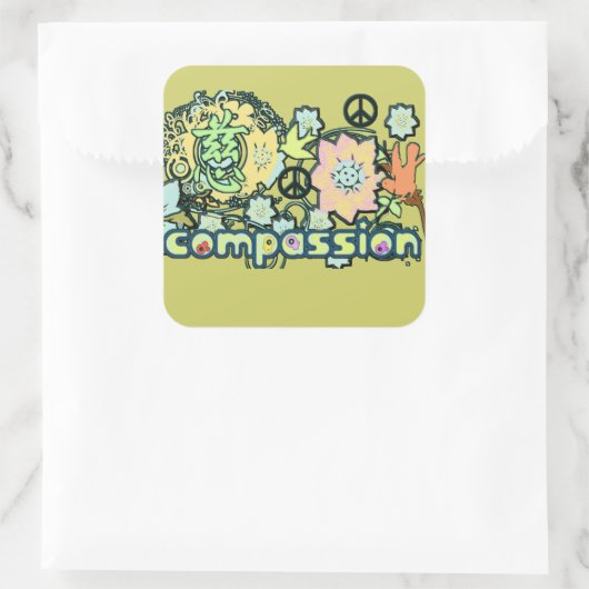 Kanji for Compassion Sticker - (Tas)