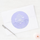 Kanji for Love Periwinkle Medieval Renaissance Ronde Sticker (Envelop)