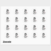 kanji for "love" ronde sticker (Vel)