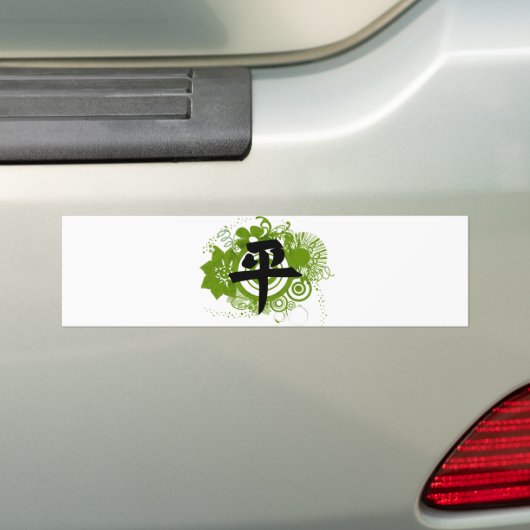 Kanji for Peace Bumpersticker (Op auto)