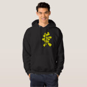 [Kanji] Geel Hoodie (Voorkant volledig)