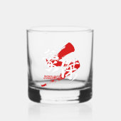 Kanji Goketsu/Hero Japanese Calligraphy Whisky Glas (Voorkant)