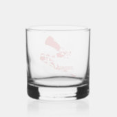 Kanji Goketsu/Hero Japanese Calligraphy Whisky Glas (Achterkant)