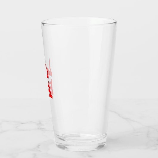 Kanji Heerlijke rode glazen tumbler (Links)