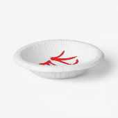 Kanji Heerlijke rode papieren kommen (Gebogen)