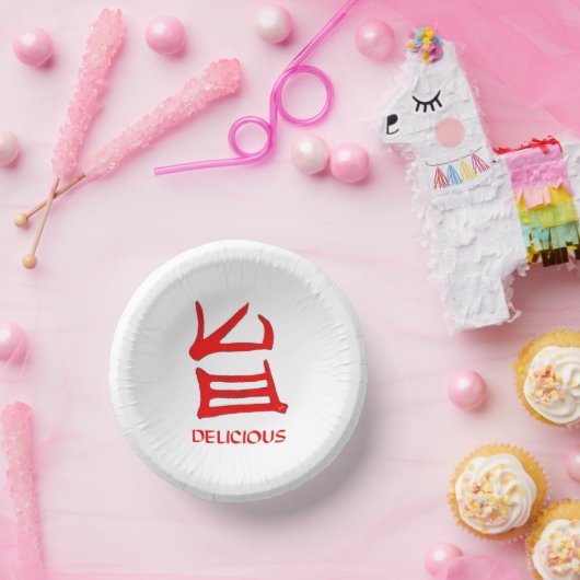 Kanji Heerlijke rode papieren kommen (Feest)