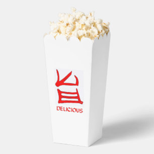 Kanji Heerlijke rode witte popcorndozen Bedankdoosjes