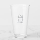 Kanji Heerlijke zwarte glazen tumbler (Achterkant)