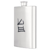 Kanji Heerlijke zwarte roestvrijstalen kolf Flacon (Links)