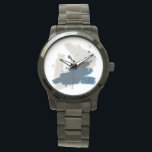 Kanji Horloge<br><div class="desc">Kanji IX van June Erica Vess. Biedt blauw en beige lijnen om een minimalistisch ontwerp te creëer.</div>