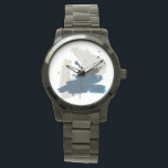 Kanji Horloge<br><div class="desc">Kanji IX van June Erica Vess. Biedt blauw en beige lijnen om een minimalistisch ontwerp te creëer.</div>