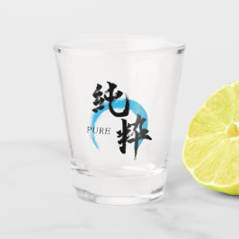 Kanji Junsui/Zuivere Japanse kalligrafie Shot Glas