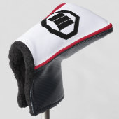 Kanji karakters voor drie op dienblad golfheadcover (3/4 voorkant)