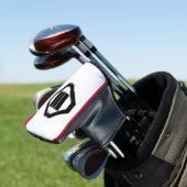 Kanji karakters voor drie op dienblad golfheadcover (Insitu)