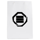Kanji karakters voor drie op dienblad medium cadeauzakje (Voorkant)