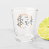 Kanji Kessoku/Unity Japanese Calligraphy Shot Glas (Achterkant)