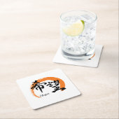 Kanji Kibo/Hope Japanese Calligraphy Kartonnen Onderzetters (Insitu)