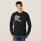 [Kanji] Kill lange hoes T-shirt (Voorkant volledig)