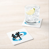 Kanji Kizuna/Bond Japanese Calligraphy Kartonnen Onderzetters (Insitu)