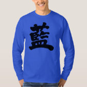 [Kanji] kleuren lange hoezen T-shirt (Voorkant)