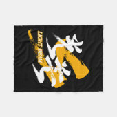 Kanji Kobo/Light Beam Japanese Calligraphy Fleece Deken (Voorkant (Horizontaal))