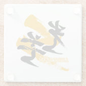 Kanji Kobo/Light Beam Japanese Calligraphy Glazen Onderzetter (Achterkant)