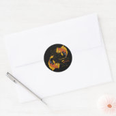 Kanji Koi Fish Beauty Ronde Sticker (Envelop)