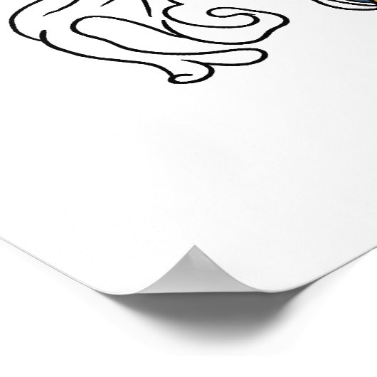 Kanji Koi Fish Destiny Poster (Hoek)