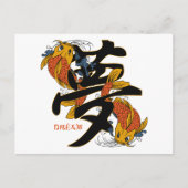 Kanji Koi Fish Dream Briefkaart (Voorkant)