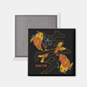 Kanji Koi Fish Dream Magneet (Voorkant / Achterkant)