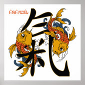Kanji Koi Fish Energy Poster (Voorkant)