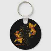 Kanji Koi Fish Longevity Sleutelhanger (Voorkant)